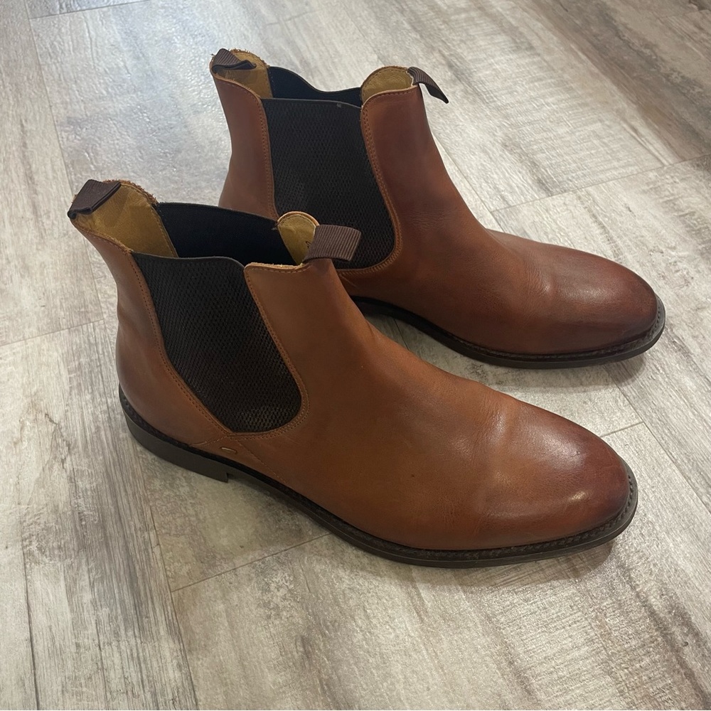 Hudson London Brown Leather Chelsea Boots Size 43 10